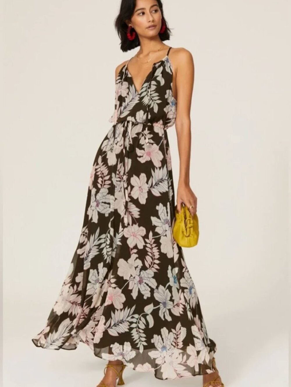 S Sanctuary tropical floral maxi dress